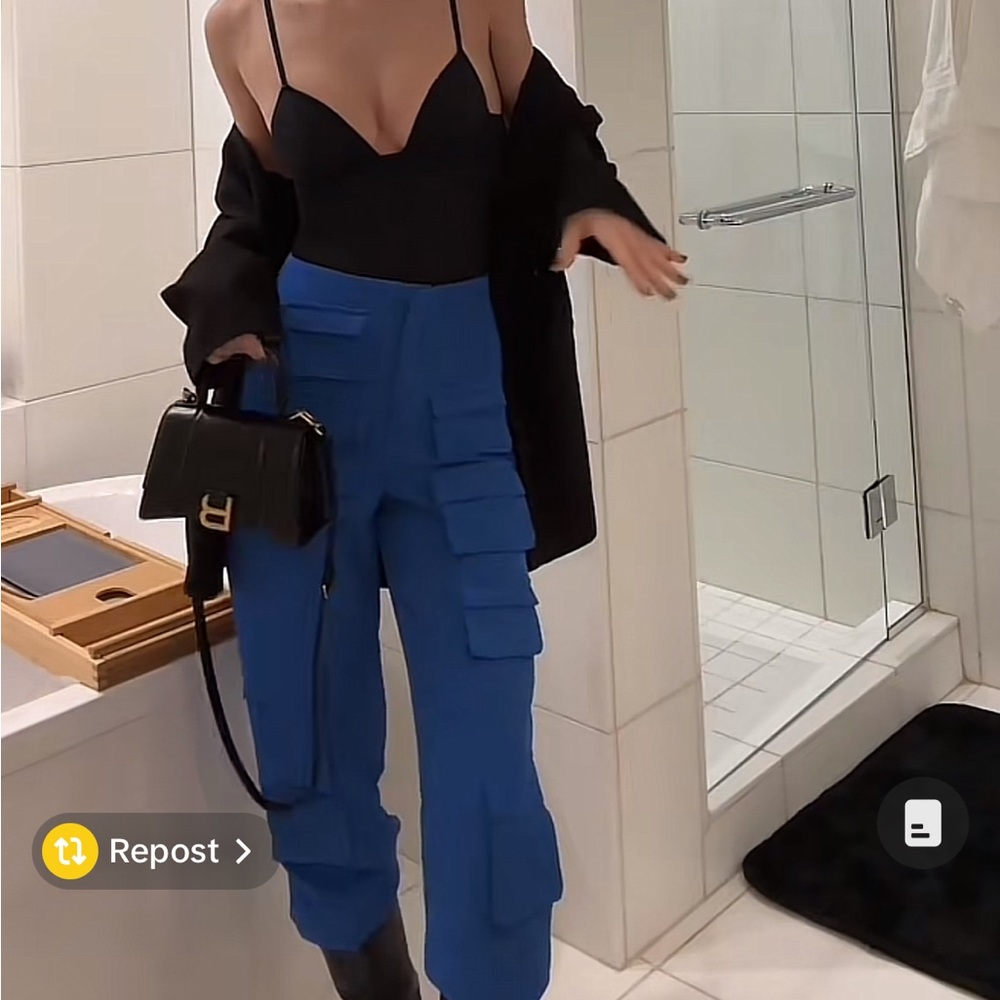 BNWT Club L London cargo multi pocket pants